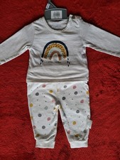Baby Boys Or Girls PJ'S Top And Bottoms Size 0-3 Ex Con B30
