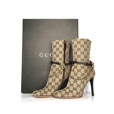 Vintage Gucci GG Monogram Horsebit Harness An...