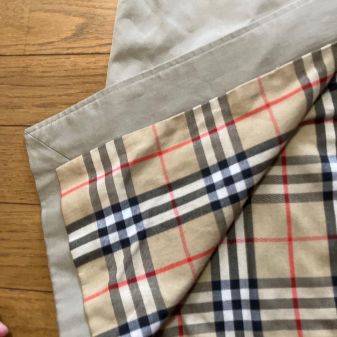 Burberrys Bal Collar Coat Beige Cotton With Check Pattern Size L For Women thumbnail 20