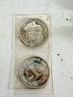 2x 1 oz .999 Fine Silver Rounds – Morgan Dollar Design & Trade Unit