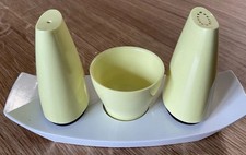 Retro 1960s Gaydon Melmex Yellow Cruet Set
