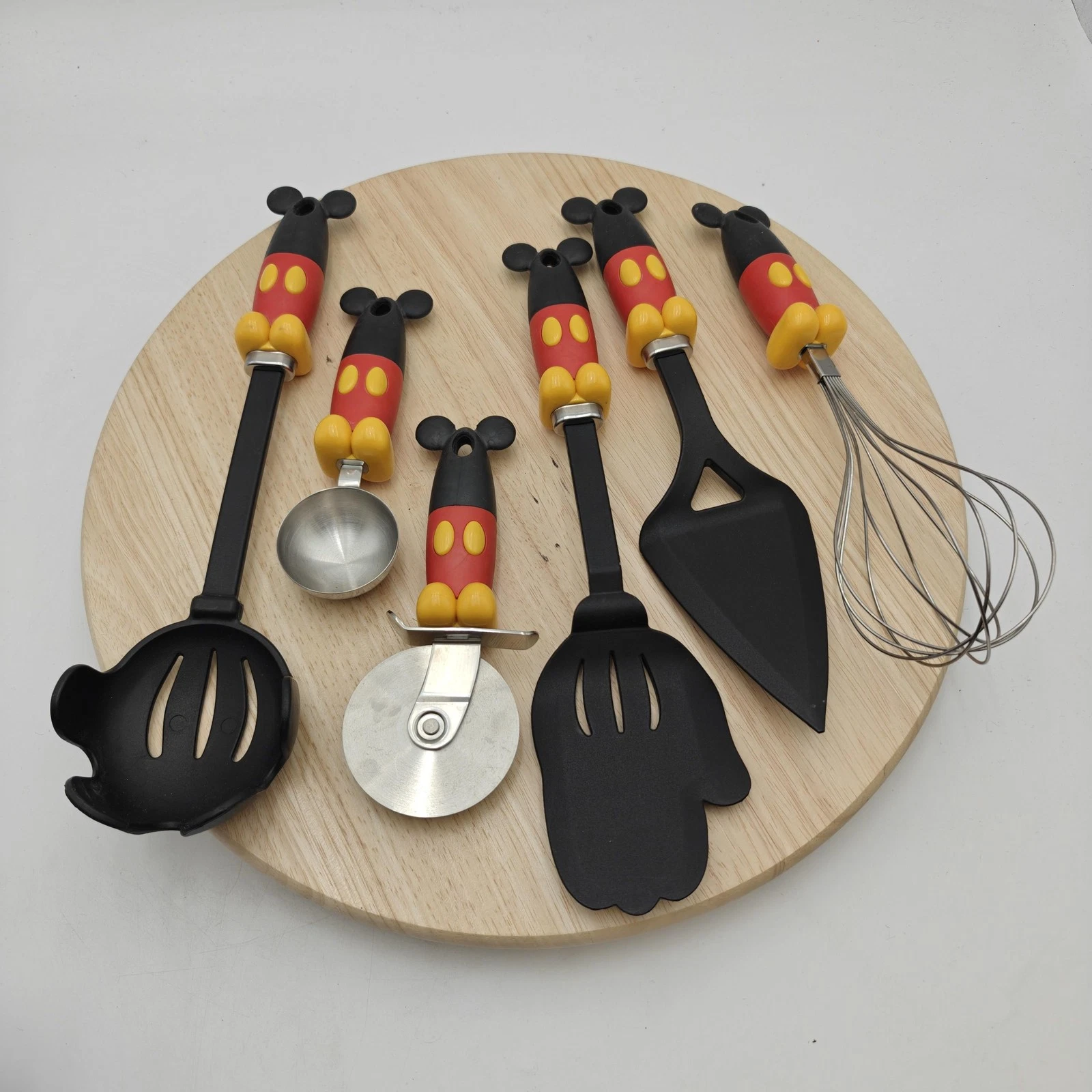Disney Mickey Mouse Kitchen Utensil Set 6 Piece Spatula Ladle Whisk Pizza Metal
Opens in a new windo