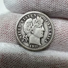1911 Barber Dime. 90% Silver.  Nice Higher Grade Old US Coin!