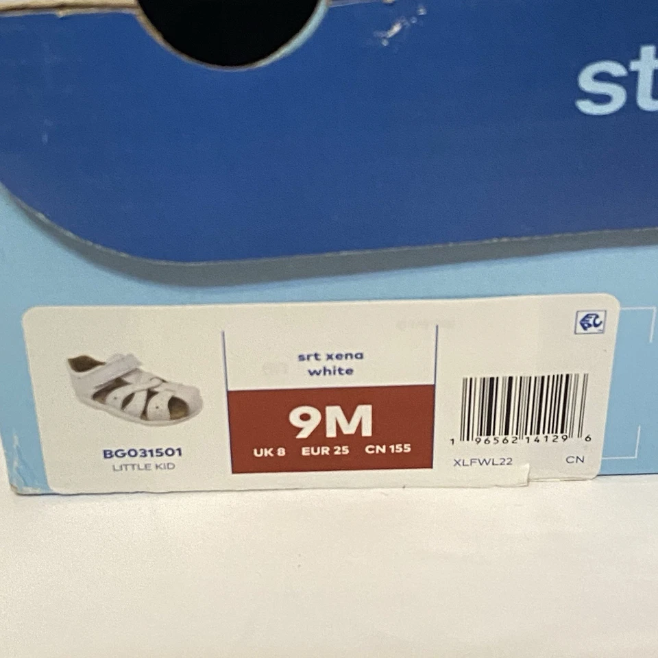 Sandalias Stride Rite blancas SRT Zena niñas pequeñas talla 9M zapatos nuevas en caja Foto 3 de 4