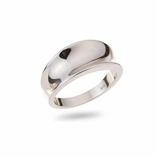 Sterling Silver 925 Medium Concave Ring