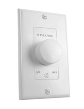 Rockville VOL70100 100 Watt 70v Wall Volume Zone Controller White New E51