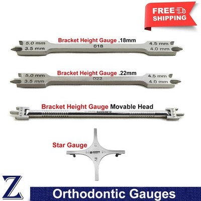 Kieferorthopädisches Bracket Positionierung Platzierung Messlehre Dental Messschieber Kieferorthopäde