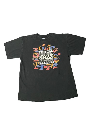 Men's VTG 90s Santana World Tour 1994 TShirt Sz XL 1990s Black T
