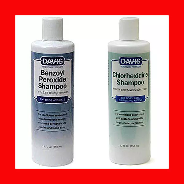 Benzoyl peroxide medicated shampoo for outlet dogs