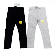 Cat & Jack Toddler Girls Size 3T Pull-On Leggings Gray/Black (2 Pack)