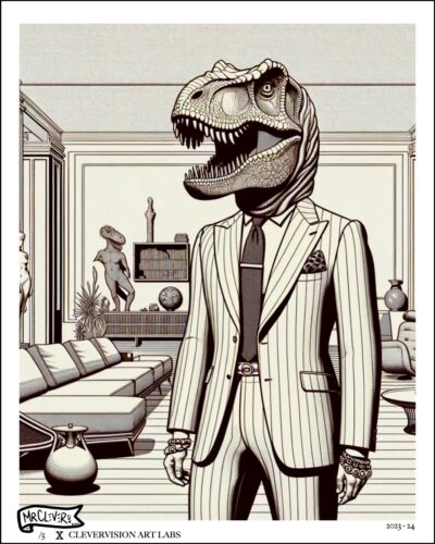"Rogue Animals" 8.5x11 Fine Art Print Limited Edition 5 Mr. Clever Art