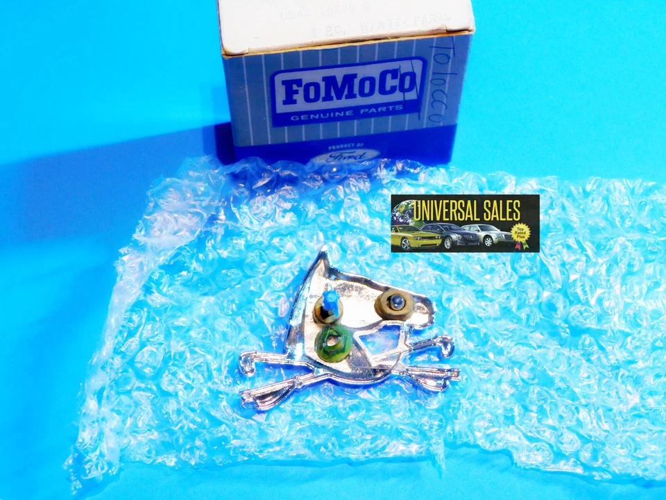 Ford Country Squire 1965 emblema insignia caballo pony guardabarros nuevo OEM C5AZ-16728-E Foto 3 de 3