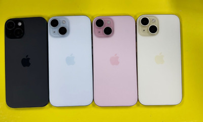 Apple iPhone 15 - (T-Mobile) Black Pink Blue Green Yellow - Excellent Condition