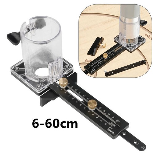 Wood Trimmer Router Base, Router Circle Cutter Jig Woodworking Round ...