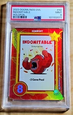 2023 Doomlings Overlush INDOMITABLE #92 Holofoil PSA 9 Mint