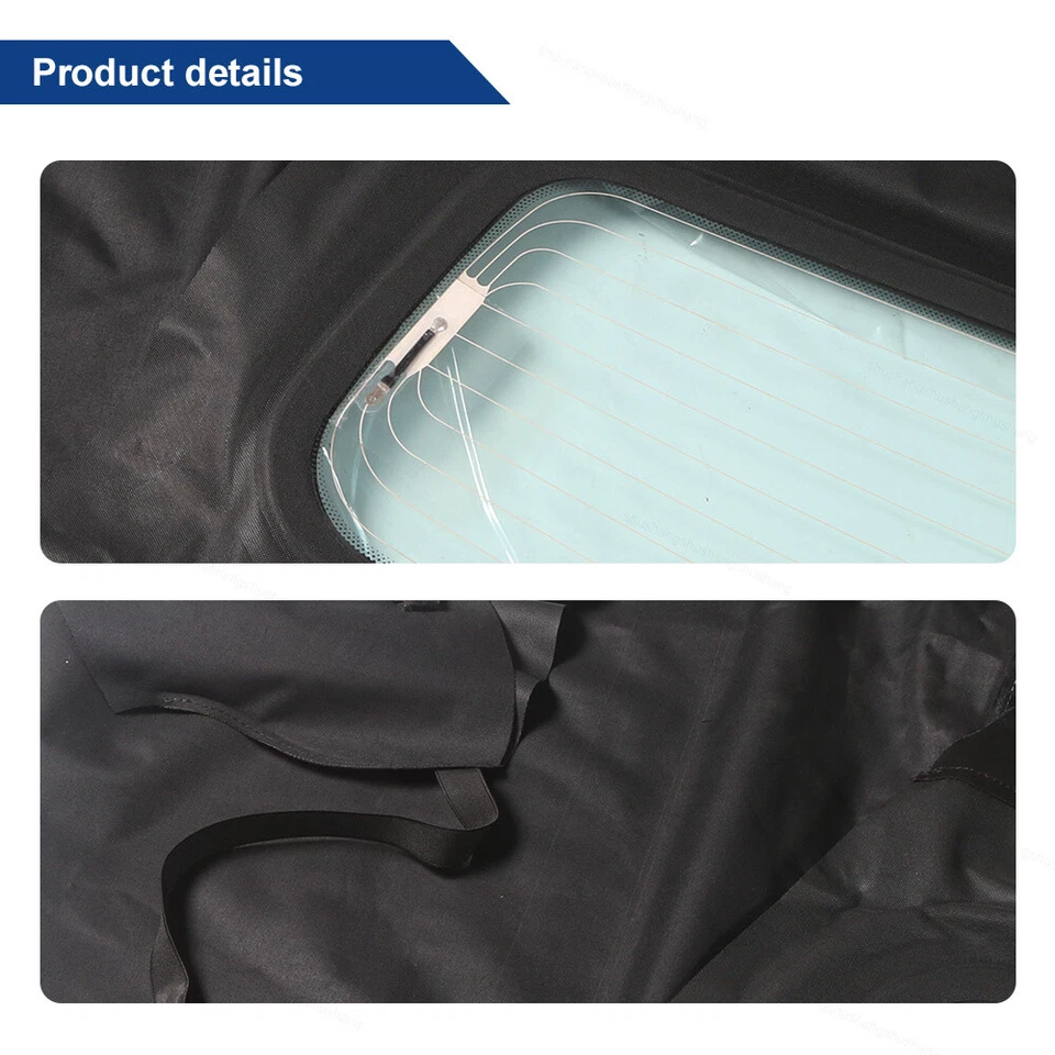 Convertible Soft Top For 2005 2006 2007-2014 Ford Mustang w/ Heated Glass Window - Imagem 3 de 4