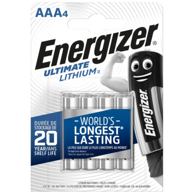 kQ Energizer Ultimate Lithium AAA Micro Batterie FR03 1,5V 4er Blister