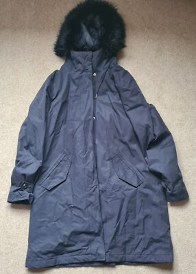 Barbour Braan Waterproof Jacket Navy UK size 14 RRP £279 UK
