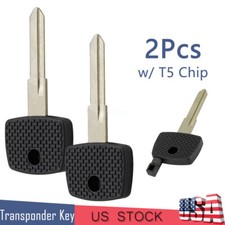 2 For Mercedes Benzdodge Sprinter 2002 -2006 Transponder Chip Car Key Blade T5