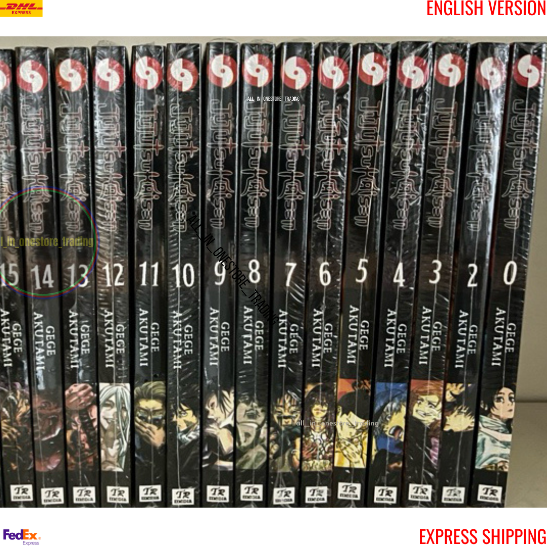 Jujutsu Kaisen Volume 0-15 Comic Manga Gege Akutami (ENG