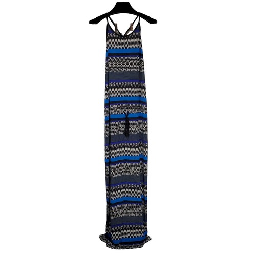 beige by eci striped dress Gracey Striped One Shoulder Maxi Dress Beige/White main image 1