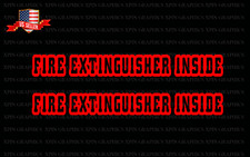 Fire Extinguisher Inside 2x Decal Sticker Graphic Syle 2