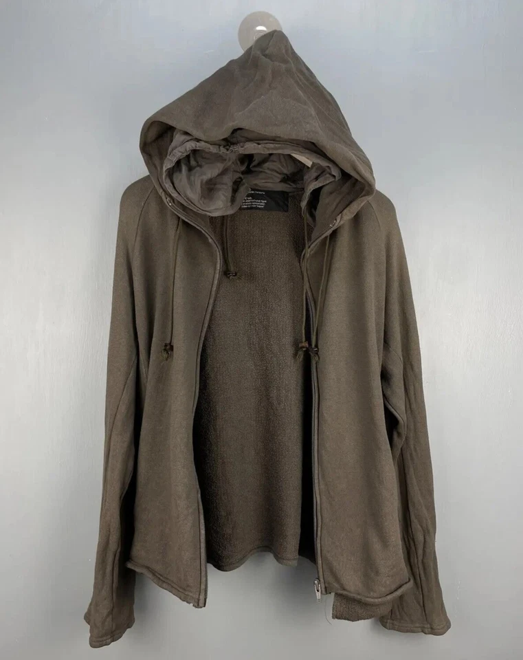 Desnudo: Chaqueta con Capucha Doble Cremallera Marrón Masahiko Maruyama Para Hombre/EE. UU. S/UE 46 Foto 3 de 4