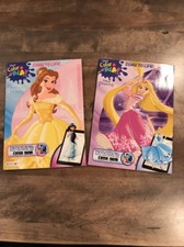 Disney Princess Coloring Book Belle Rapunzel Princesses Activity Books Set of 2