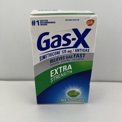 Gas-X Extra Strength Gas Relief, Simethicone 125mg - 50 SoftGels