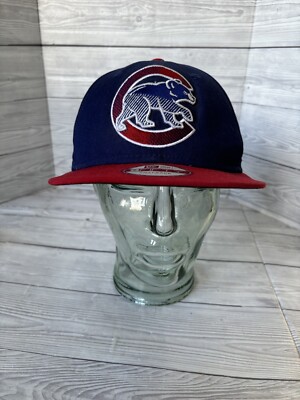 Chicago Cubs MLB 9 Fifty Baseballkappe verstellbar Druckknopflasche blau Small/Medium