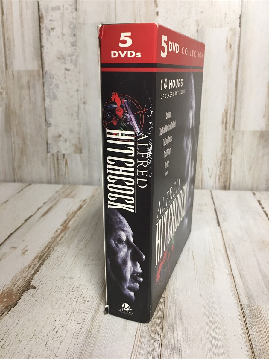 Alfred Hitchcock DVD 5 Disc Collection Set 14 Hours Box Set Black