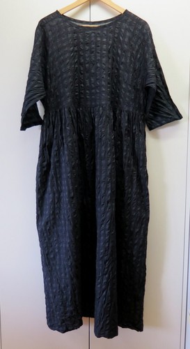 Stylish Black Loose Smock Style Dress from LOOM - One size