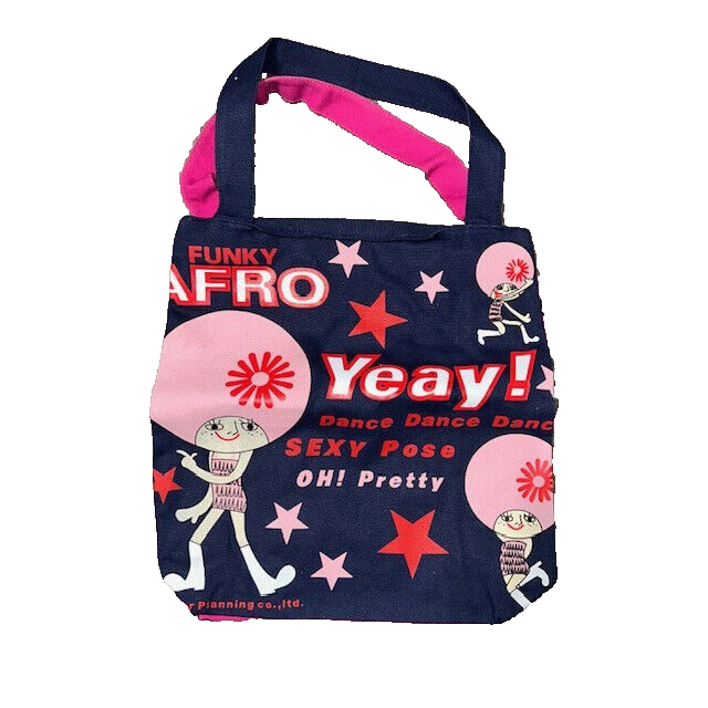 Funky Afro Dance Cotton Canvas Tote Bag for Beach Pool Shopping