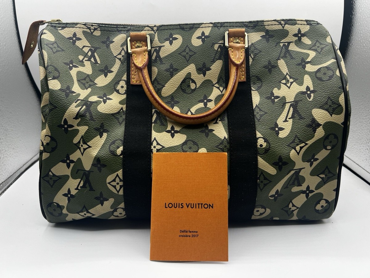 Louis Vuitton Takashi Murakami Camouflage Speedy 35 Keepall