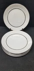 8 INTERNATIONAL IRONSTONE SILVER ELEGANCE SALEM ENGLAND DINNER PLATES 10 1/8"