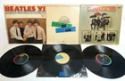 LOT 3x BEATLES Vinyl LPs Albums – VI, '65, Hollywood Bowl 60s Capitol Records