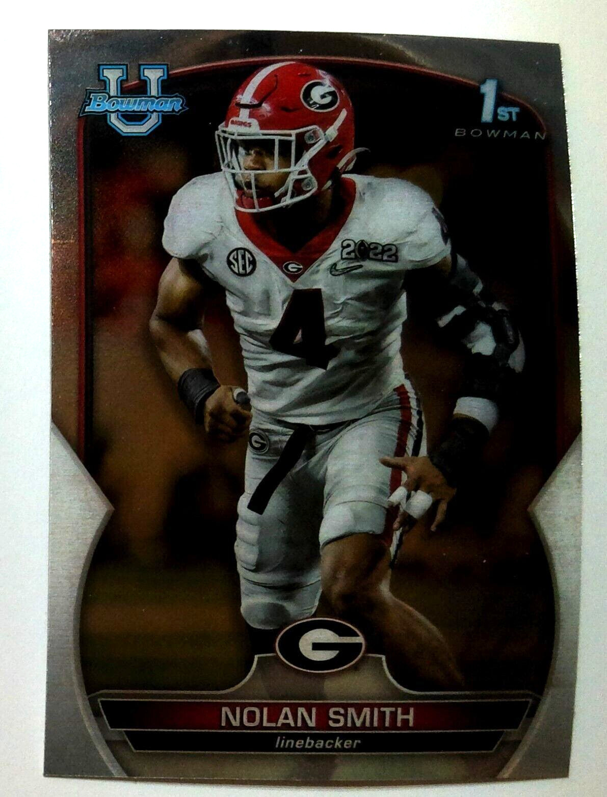 2022 Bowman Chrome U Nolan Smith  RC #33 Eagles 1st Bowman