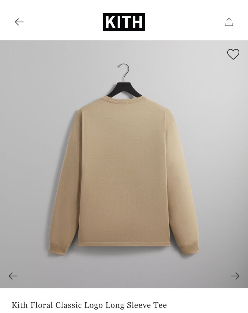 KITH Floral Box Logo Long Sleeve Tee - Canvas XS | eBay KITH Floral Box Logo Long Sleeve Tee - Canvas XS | eBay