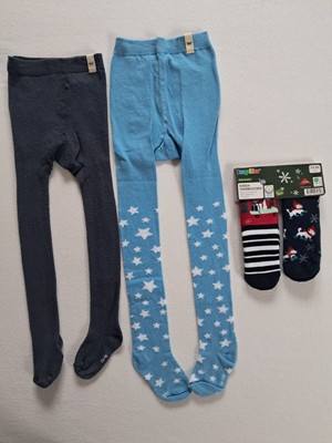 NEU - 2 Paar Stoppersocken + Strumpfhose - Größe 23-26, 98/104 - Thermosocken