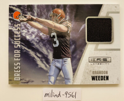 2012 Panini Brandon Weeden Player-Worn Patch #12 Rookies & Stars Longevity NFL