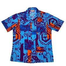 VTG Sears Hawaiian Fashion Hawaiian Shirt Tiki Men’s Size M ?? 1960’s Beach