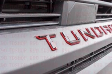 Black Red outline Emblem Fit TOYOTA 2022 2023 TUNDRA Front Grill Letters