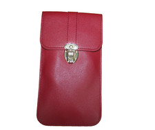 Crossbody Touch Screen Cell Phone Bag Wallet Red Pouch Purse Case Shoulder Strap