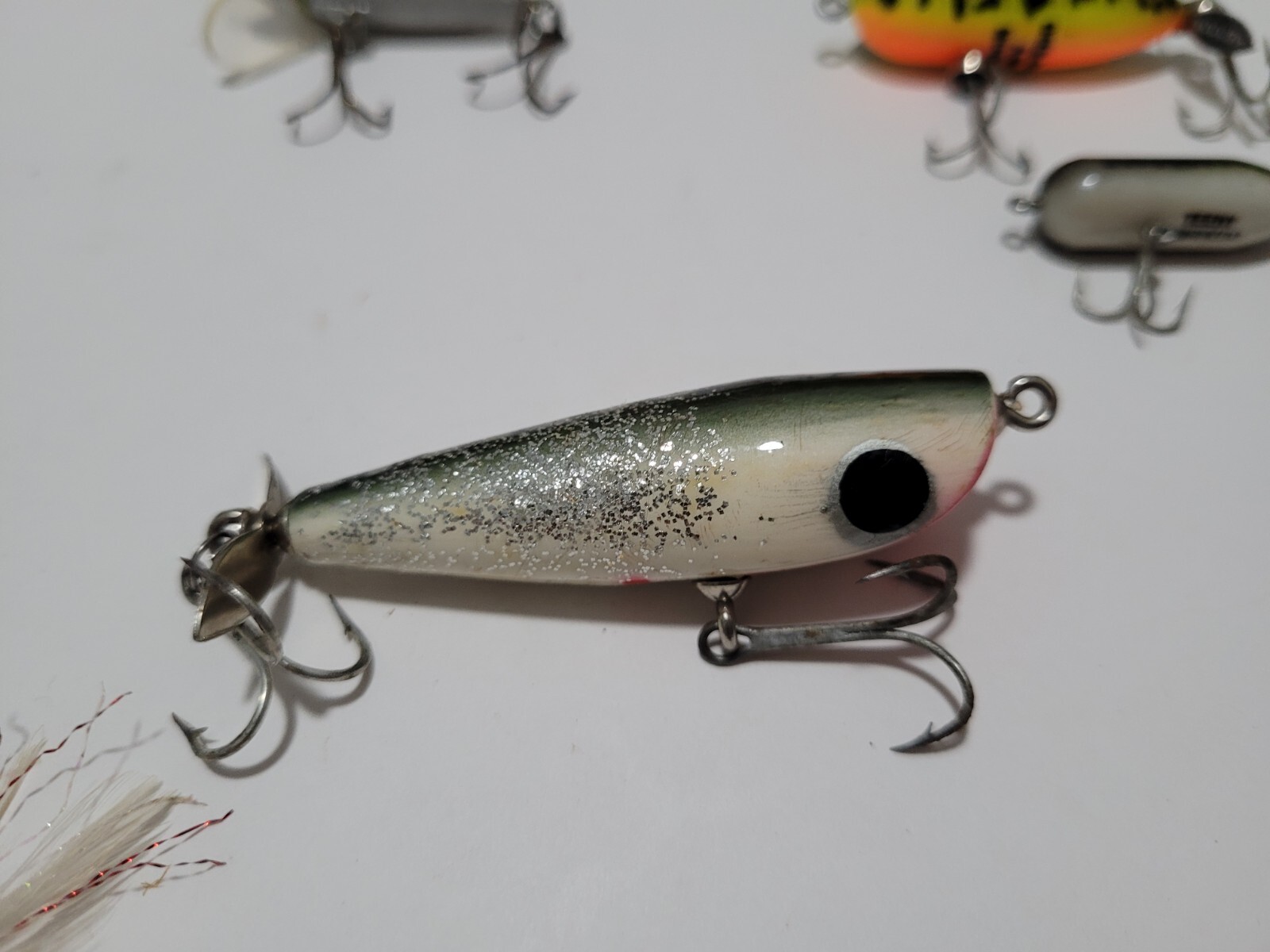 Vintage Fishing Lures "Dalton Special, Heddon Tiny, Torpedo" Mixed Lot