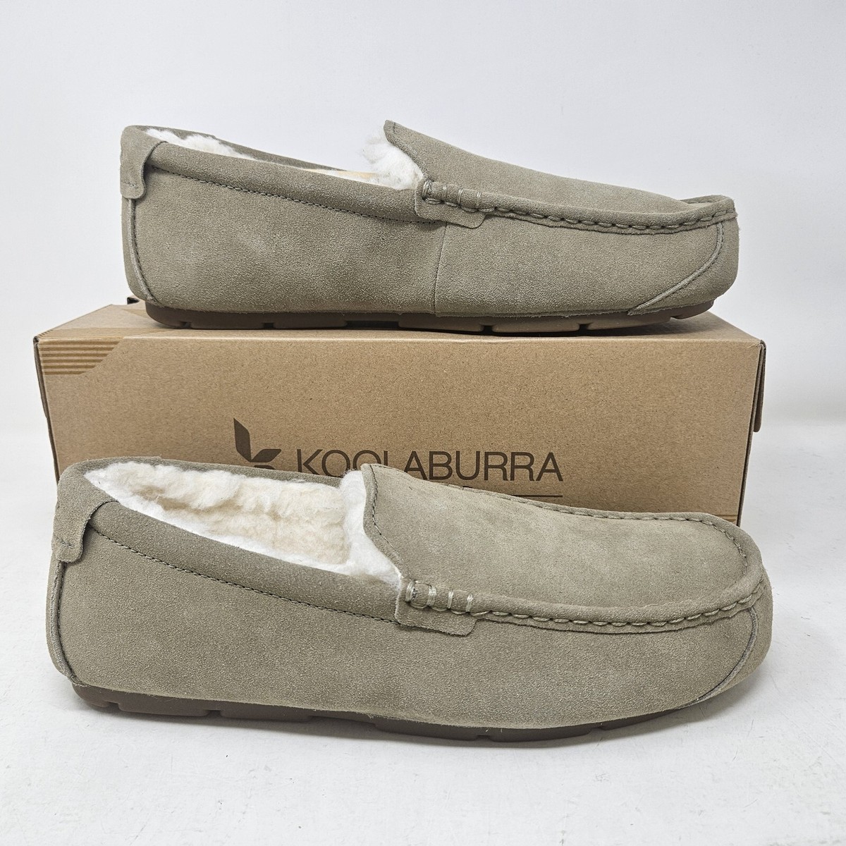 (取寄) クーラブラ アグ メンズ ティプトン Koolaburra by UGG men Tipton Stone Grey Men's Koolaburra By UGG Tipton Comfy Dune Faux Fur Slip On