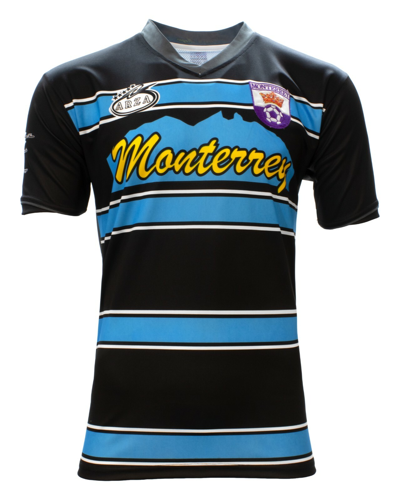 Monterrey Mexico Soccer Jersey Arza Design Color Black