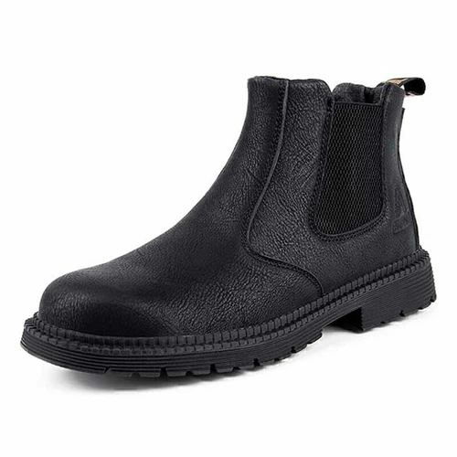Herren Sicherheitsschuhe S3 Stahlkappe wasserdicht Chelsea Stiefel Arbeitsschuhe - Bild 11 von 13