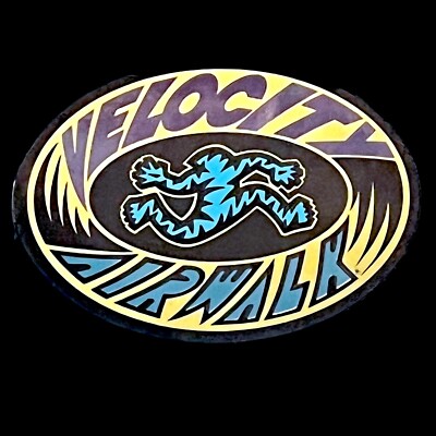 スケートボード Airwalk Vtg Skateboard Sticker Vintage 1980's Airwalk Velocity Skateboarding Shoes Sticker | eBay