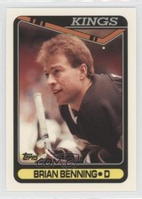 1990-91 Topps Tiffany Brian Benning #365 0a7