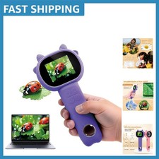 Kids Microscope 500x Magnification 2" Screen - Perfect STEM Gift for Ages 3-12